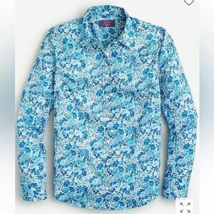J. Crew Slim perfect shirt in Liberty® Elysian Day floral NWT Sz 6